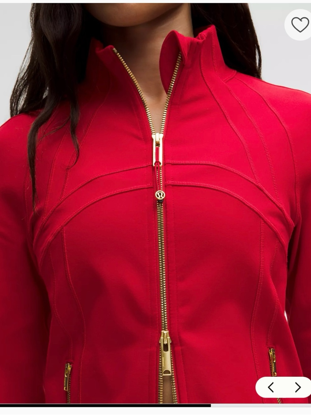 Lululemon Define Oxford Red Luon Track Jacket size 10 - Picture 6 of 13